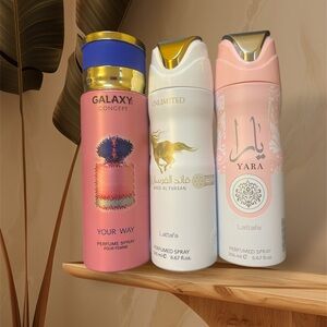 Galaxy By Harvic Your Way Perfume Spray -3 Brand New Body Sprays